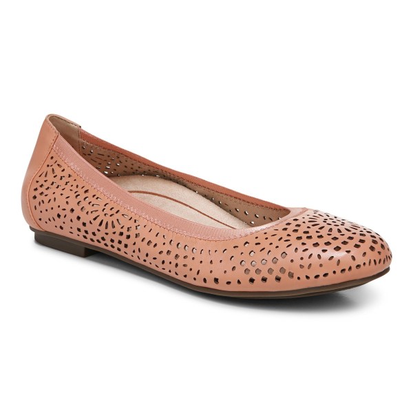 Vionic Flats Ireland - Robyn Flat Pink - Womens Shoes Sale | ROUVM-6970
